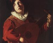 桑巴特鲁姆 曼弗雷迪 : Lute Playing Young